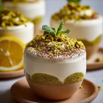 Lemon Pistachio Tiramisu Cups Recipe