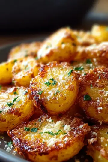 Mouthwatering Crispy Parmesan Potatoes