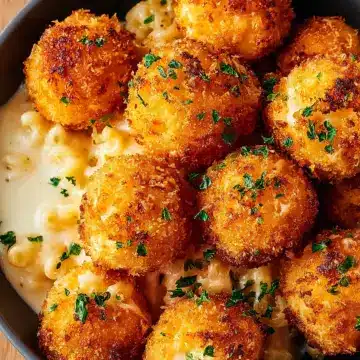 Air Fryer Fried Macaroni and Cheese Balls