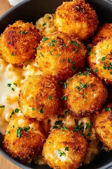 Air Fryer Fried Macaroni and Cheese Balls