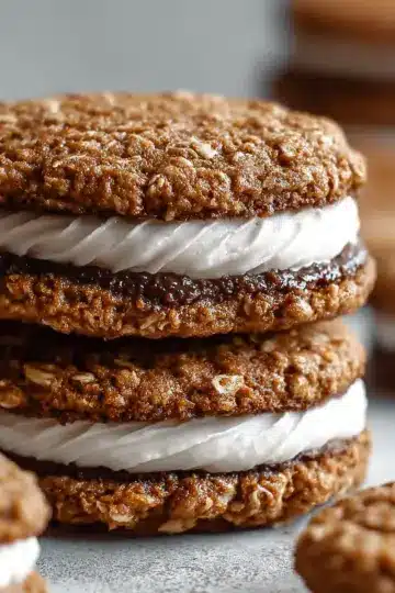 Gingerbread Oatmeal Cream Pies