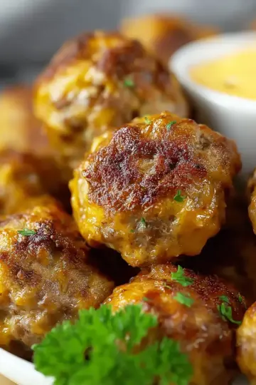 Best Keto Cheesy Sausage Balls