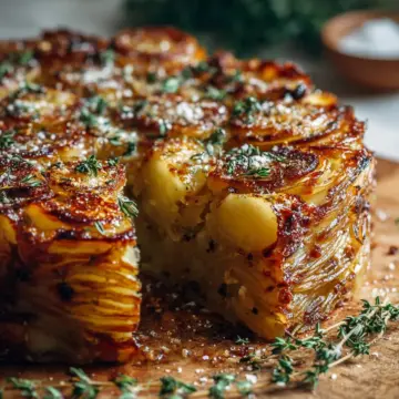 Crispy Balsamic Thyme Potato Torte Recipe