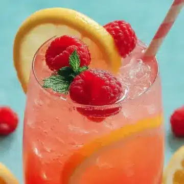 Raspberry Peach Lemonade