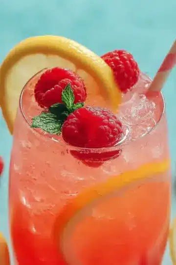 Raspberry Peach Lemonade