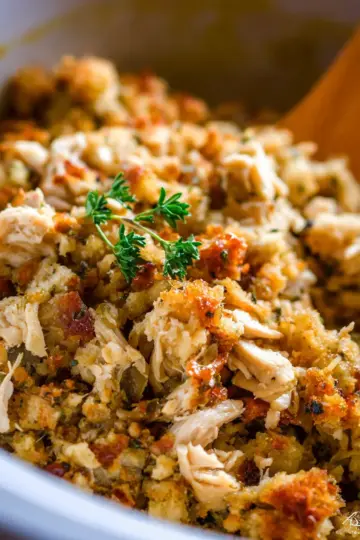 Slow Cooker Chicken and Stuffing