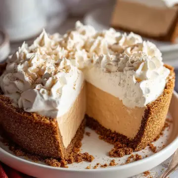 Quick Easy No Bake Gingerbread Cream Pie Recipe
