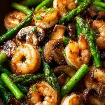 Savory Shrimp and Asparagus Stir-Fry with Mushrooms Magic