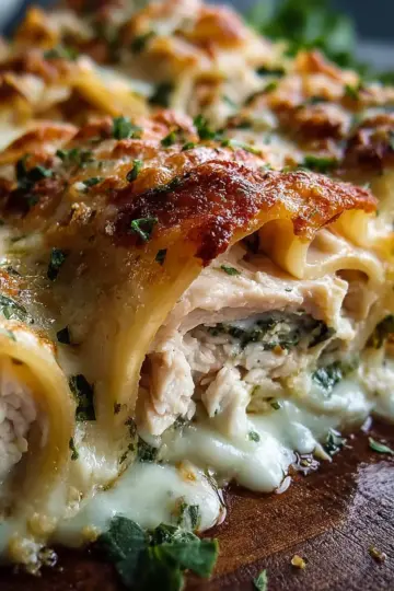 Chicken Alfredo Roll Ups