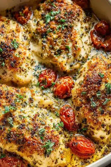Garlic Parmesan Chicken Bake