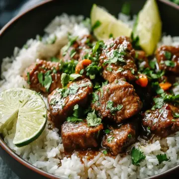Ginger Lime Pork with Coconut Rice