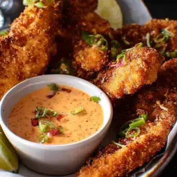 Coconut Chicken Fingers with Bang Bang Sauce