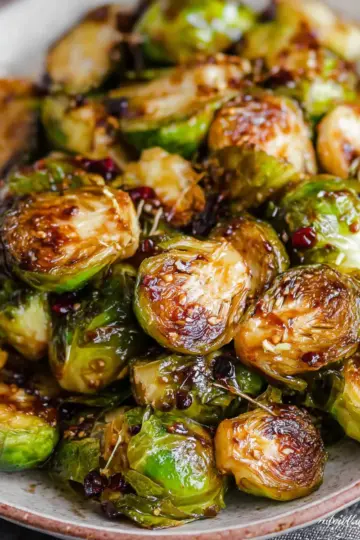 Honey Balsamic Brussels Sprouts