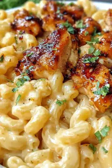 Honey Pepper Chicken Mac and Cheese