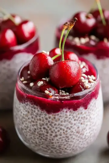 Cherry Chia Pudding