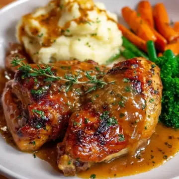 Classic Comfort Chicken with Gravy and Sides