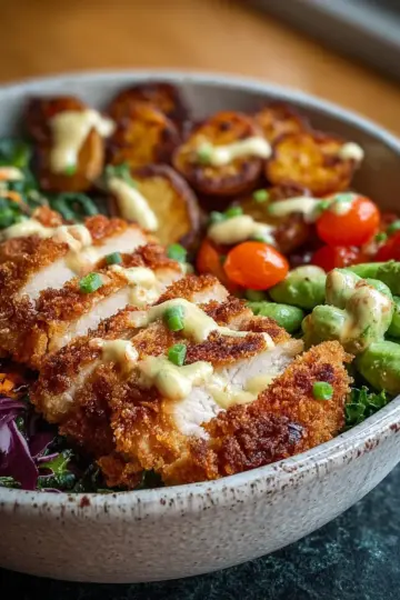 Crispy Chicken Power Bowl Recipe for Vibrant Energy