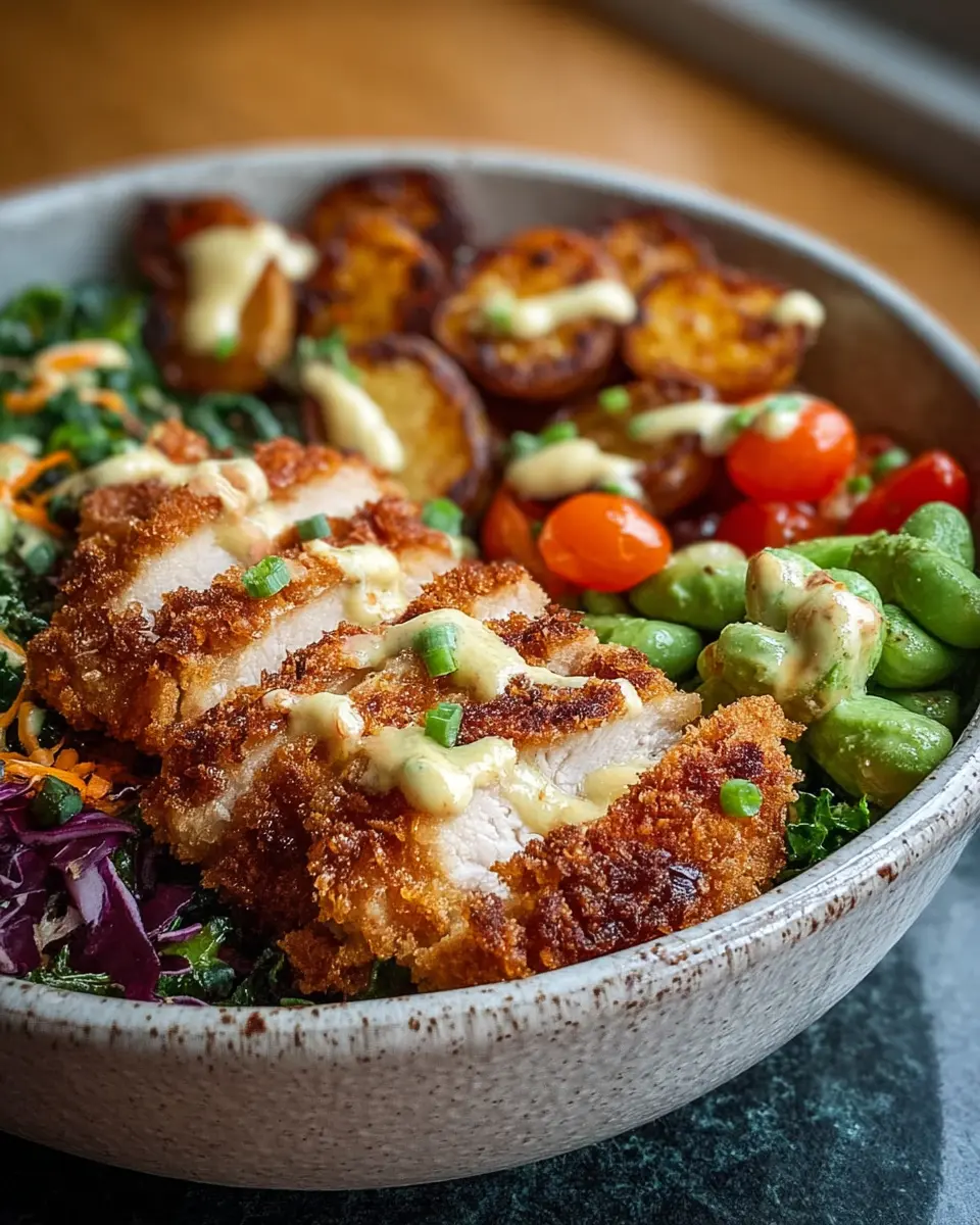 crispy chicken power bowl