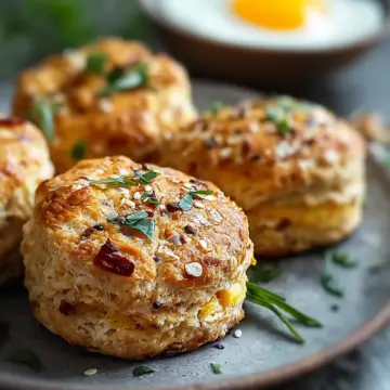 Savory Breakfast Protein Biscuits for Energized Mornings