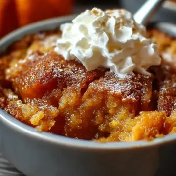Easy Pumpkin Cobbler