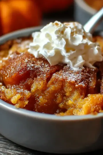 Easy Pumpkin Cobbler