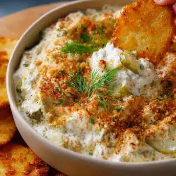 6 Ingredient Fried Pickle Dip