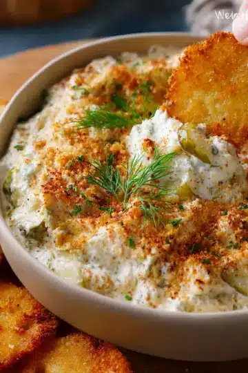6 Ingredient Fried Pickle Dip