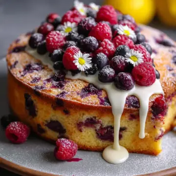 Easter Berry Lemon Cake