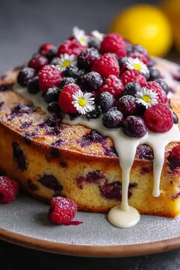 Easter Berry Lemon Cake