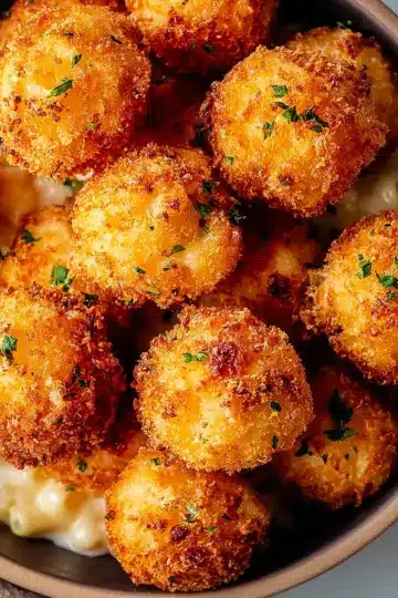 Air Fryer Fried Macaroni and Cheese Balls