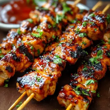 Sweet & Spicy Honey Chipotle Grilled Chicken Skewers Recipe