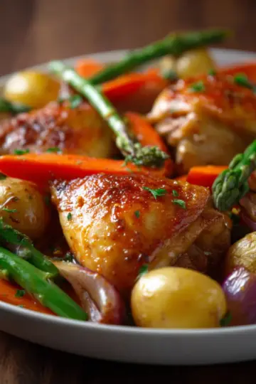 Sheet Pan Honey Garlic Chicken and Vegetables