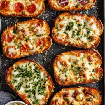 Garlic Toast Pizzas