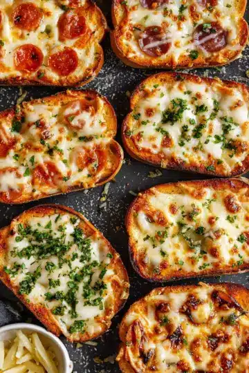 Garlic Toast Pizzas