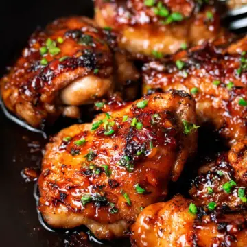 Honey Garlic Boneless Chicken Thighs