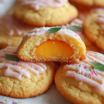 Whimsical Peach Cookies